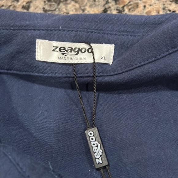 NWT Zeagoo linen/cotton top, size XL no J1 - Picture 4 of 4